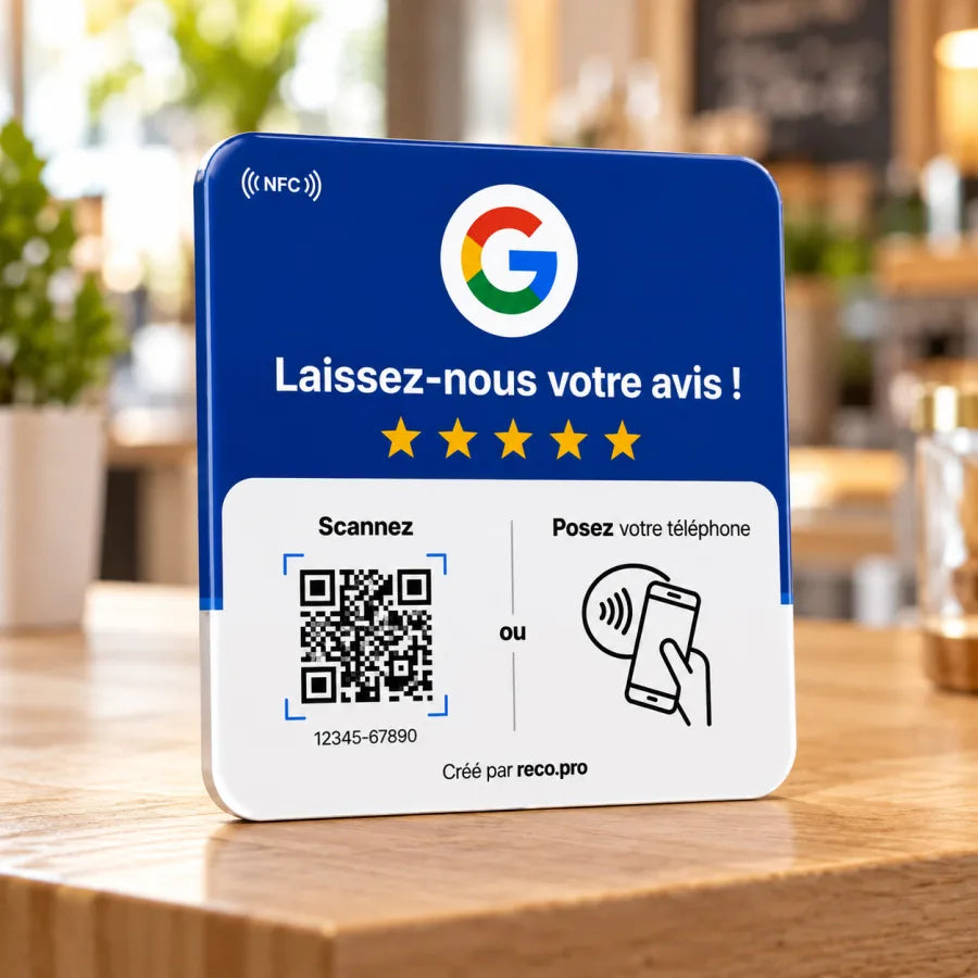 Plaque Avis Google