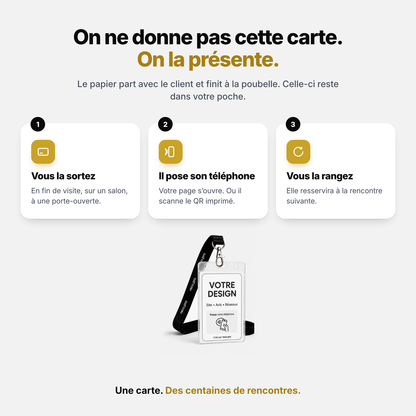 Carte de visite NFC personnalisée Reco.pro (Mini-site inclus)