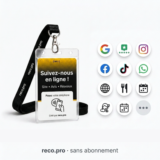 Carte Reco.pro Multi-liens avec mini-site