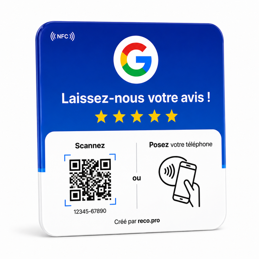 Plaque NFC Avis Google