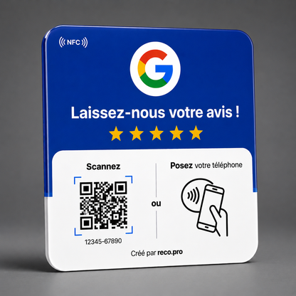 Plaque Reco.pro Avis Google