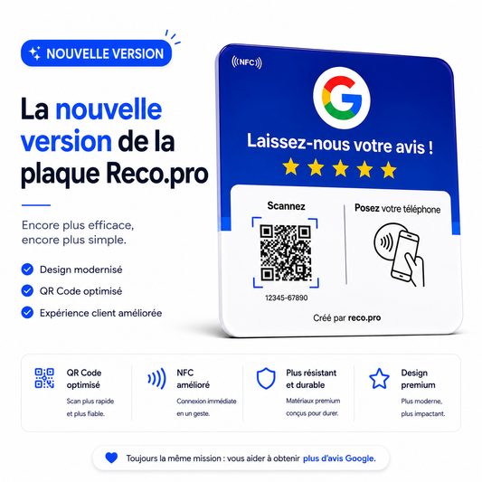 Plaque NFC Avis Google