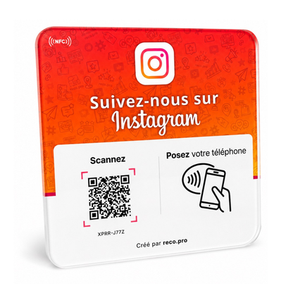Plaque NFC Instagram